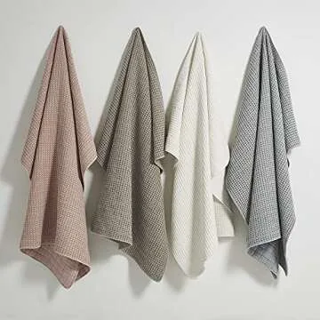 Levtex Home - Mills Waffle - Throw - Taupe Cotton Waffle - Throw Size 50 x 60in.