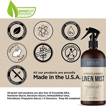 DRMTLGY Natural Green Tea Linen Spray for Relaxation