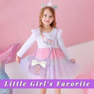 Aganmi Purple Toddler Purse Gifts for Girls Cute Small Crossbody Bags Chenille Letter Little Girl Purse Kids Wallet Toys Personalized Children's Day Halloween Christmas Birthday Present (Purple E)