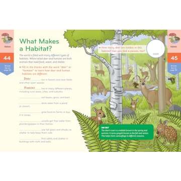Nature Smarts Workbook, Ages 7–9: Learn about Wildlife, Geology, Earth Science, Habitats & More with Nature-Themed Puzzles, Games, Quizzes & Outdoor Science Experiments