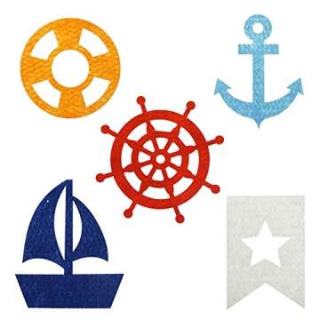 Bilipala Nautical Bunting Banner, Nautical Party Decorations, Pennant Banners for Party