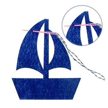 Bilipala Nautical Bunting Banner, Nautical Party Decorations, Pennant Banners for Party