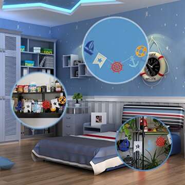 Bilipala Nautical Bunting Banner, Nautical Party Decorations, Pennant Banners for Party