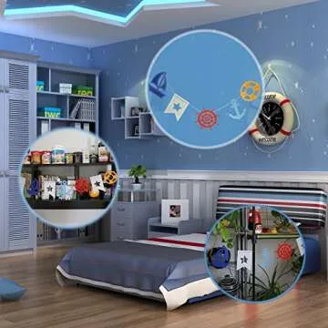 Bilipala Nautical Bunting Banner, Nautical Party Decorations, Pennant Banners for Party