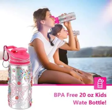 Decorate Your Own Water Bottle Kits for Creative Girls