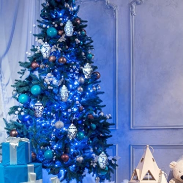 Classic Blue and White Ginger Jar Ornaments for Christmas