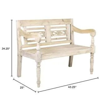 Stylish East at Main Imogene Bench - Natural Wood Construction
