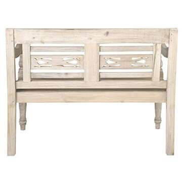 Stylish East at Main Imogene Bench - Natural Wood Construction