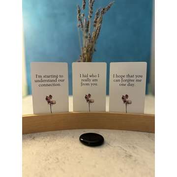 All Things Intuitive The Hidden Truth Oracle - Messages for Relationships in Challenge, 54 Cards, Indie, Premium Card Stock - Made in USA, Pink