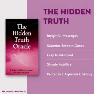 All Things Intuitive The Hidden Truth Oracle - Messages for Relationships in Challenge, 54 Cards, Indie, Premium Card Stock - Made in USA, Pink