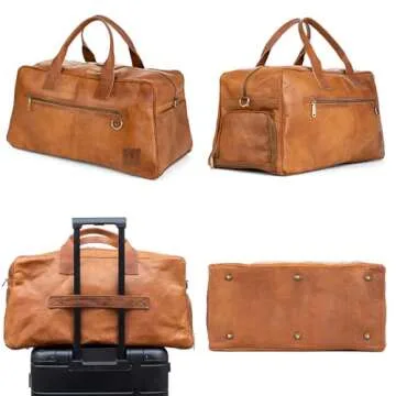 Genuine Leather Austin XL Duffle Bag for Travel