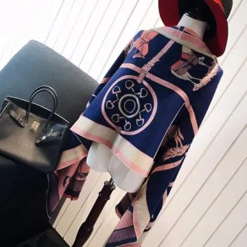 Stylish EXTREE Winter Warm Plaid Cashmere Scarf for Women