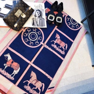 Stylish EXTREE Winter Warm Plaid Cashmere Scarf for Women