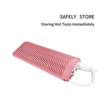 EIOKIT Silicone Heat Resistant Pouch for Hair Styling Tools