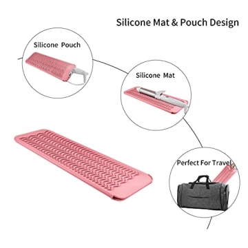 EIOKIT Silicone Heat Resistant Pouch for Hair Styling Tools
