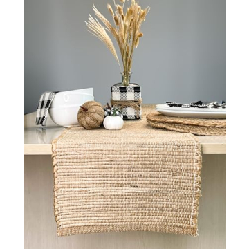 Chardin Home Eco-Friendly Jute Hand Braided Table Runner