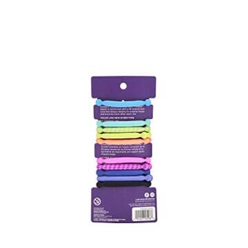 Goody Ouchless Forever Hair Elastics - 10 Ct, Assorted Neon, Damage-Free Bands, 3X Stronger Hair Tie...