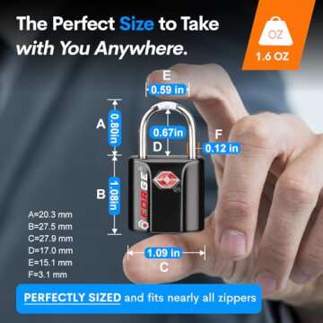 Forge TSA Approved Luggage Locks for Secure Travel