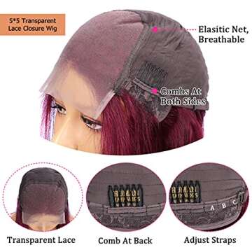 Burgundy 99j Lace Front Wig for Stunning Styles