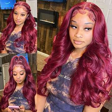 Burgundy 99j Lace Front Wig for Stunning Styles