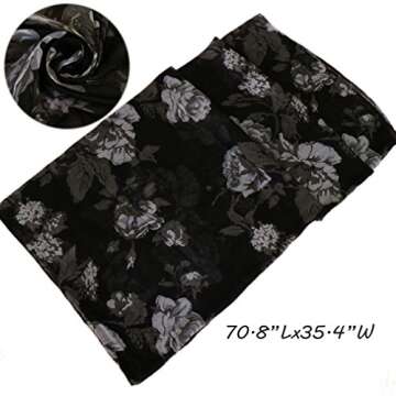 Elegant LMVERNA Floral Scarves for Women - Lightweight & Versatile