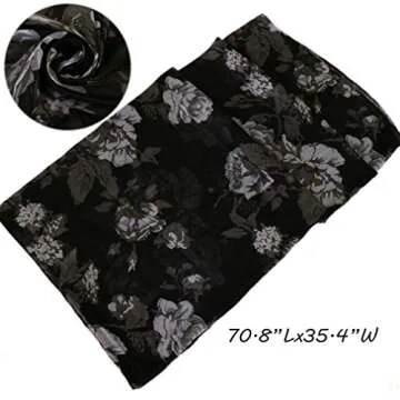 Elegant LMVERNA Floral Scarves for Women - Lightweight & Versatile
