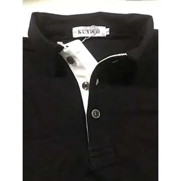 Stylish KUYIGO Men's Slim Fit Casual Polo Shirt