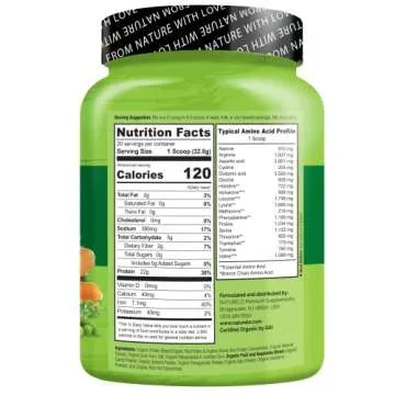 NATURELO Plant Protein Powder - Creamy Vanilla Flavor