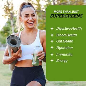 Sunfood Supergreens Powder for Gut Health & Energy