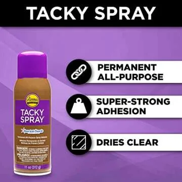 Aleenes All Purpose Tacky Adhesive Spray, 11-Ounce