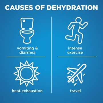 Amazon Basic Care Electrolyte Solution - Unflavored Hydration for All Ages