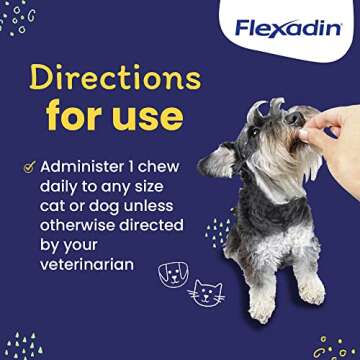 Vetoquinol Flexadin Joint Support Chews for Pets