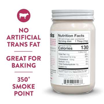 Fatworks Leaf Lard - Artisan Baking & Cooking Fat - 14 oz