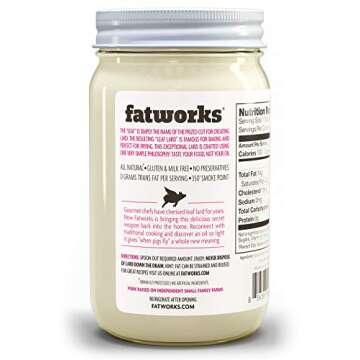 Fatworks Leaf Lard - Artisan Baking & Cooking Fat - 14 oz