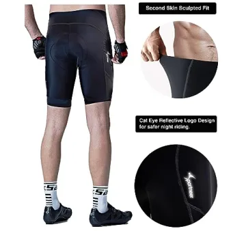 Comfortable Sportneer Padded Bike Shorts for Men