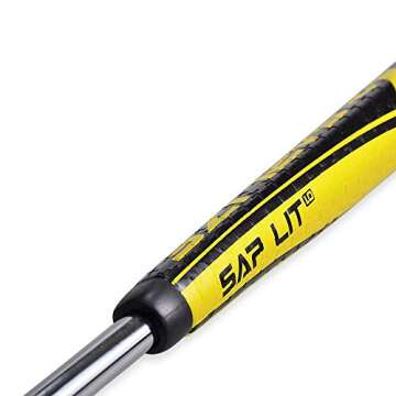 SAPLIZE Putter Grip Midsize Light Anti-Slip Pattern, Sap Lit V2, Yellow