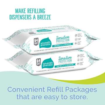 Seventh Generation Underscent Baby Wipes Refill for Sensitive Skin