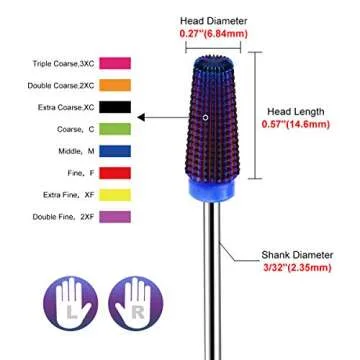 Lavinda 5 in 1 Nail Drill Bit for Professional Nail Care
