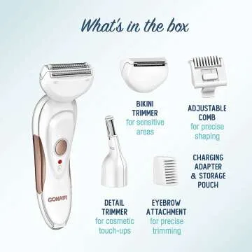 Cordless Electric Trimmer & Shaver for Women