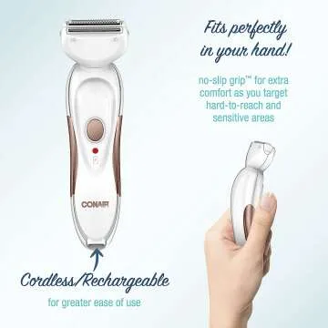 Cordless Electric Trimmer & Shaver for Women