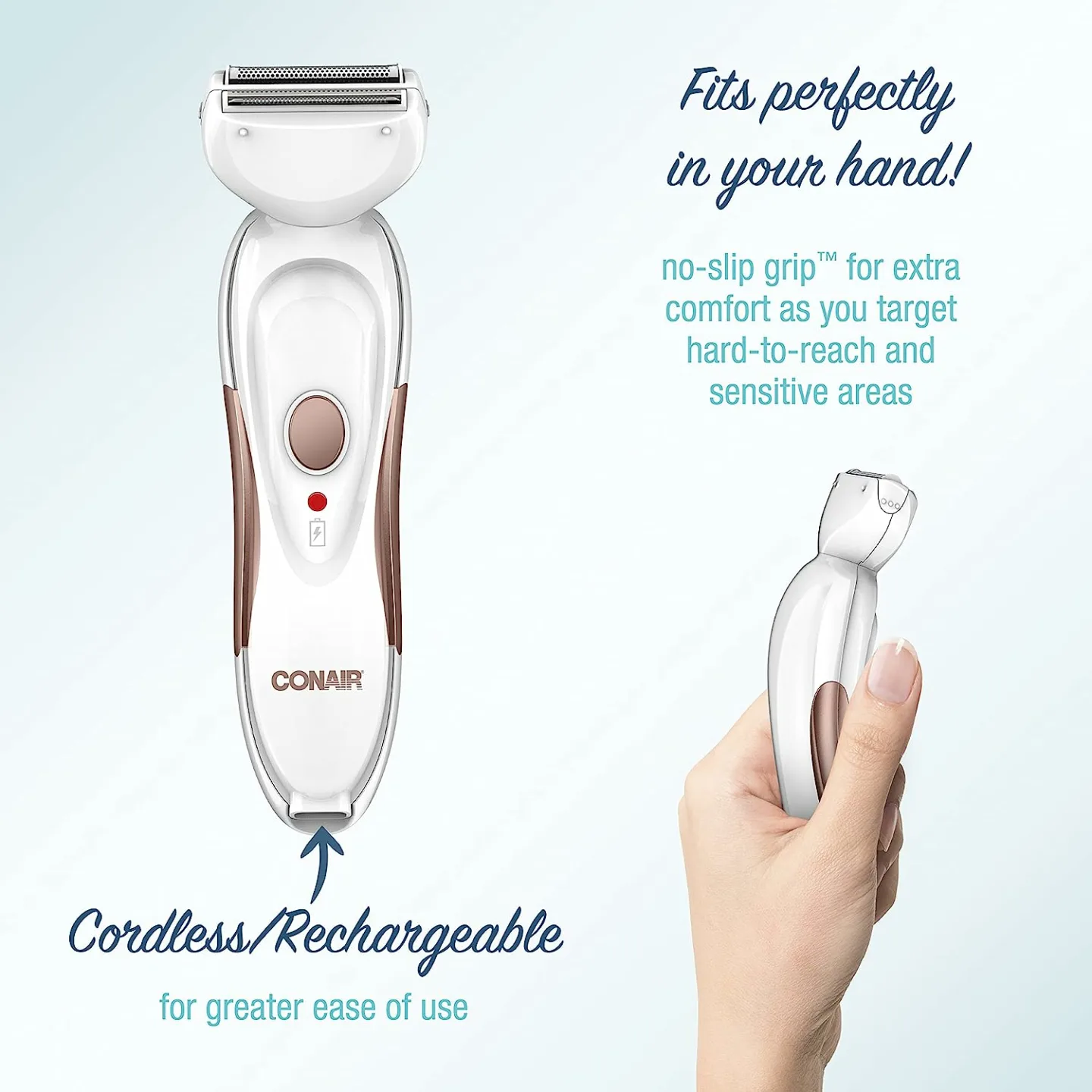 Cordless Electric Trimmer & Shaver for Women