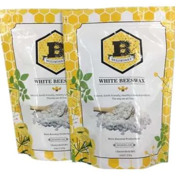White Beeswax Pellets (1 lb) | 100% Pure, Cosmetic Grade, Triple-Filtered Beeswax for DIY Skin Care,...