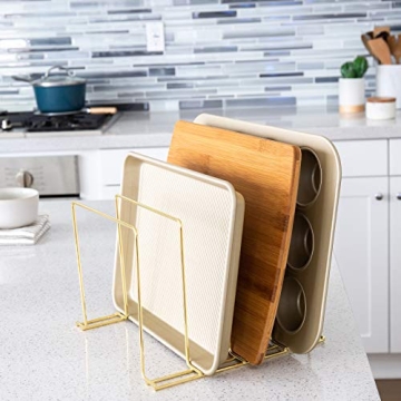 Better Houseware Multi-Purpose Organizing Rack in Brass