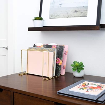 Better Houseware Multi-Purpose Organizing Rack in Brass