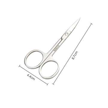 BNP 1Pc Stainless Steel Manicure Scissors Facial Hair Eyebrow False Eyelash Scissor Eyebrow Trimmer ...