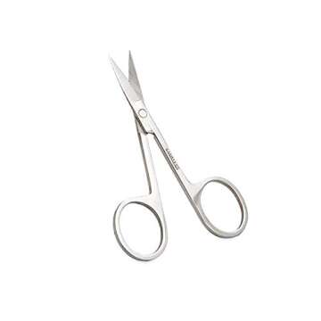 BNP 1Pc Stainless Steel Manicure Scissors Facial Hair Eyebrow False Eyelash Scissor Eyebrow Trimmer Eyebrow Eyelashes Nose Hair Scissor Nail Makeup