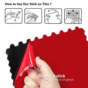 KASARO Peel and Stick Backsplash 3D Gold Hexagon Tiles