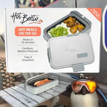 Hot Bento – Self Heated Lunch Box and Food Warmer – Battery Powered, Portable, Cordless, Hot Mea...