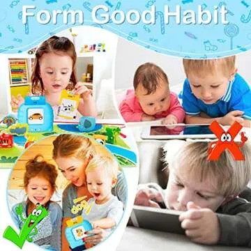 510 Talking Flash Cards for Kids 2-4 - Pocket Speech Therapy Toys for Autism, Montessori Learning