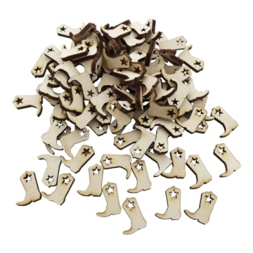 Custom Engraved Cowboy/Cowgirl Boot Confetti - Rustic Party Decor